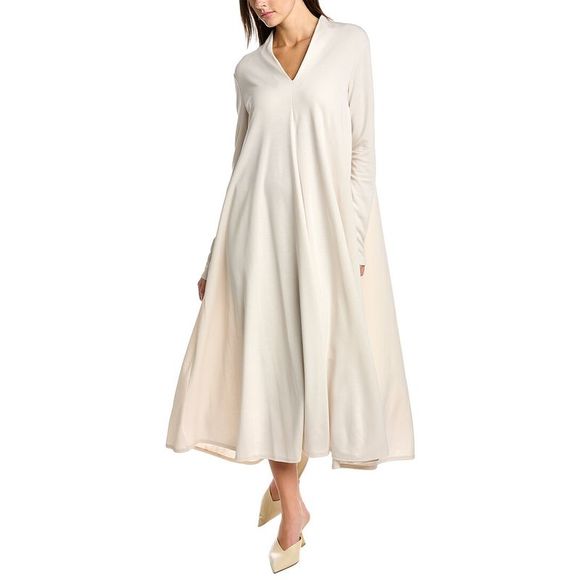 MaxMara | Dresses | Max Mara Womens Leisure Caladio Maxi Dress Beige |  Poshmark